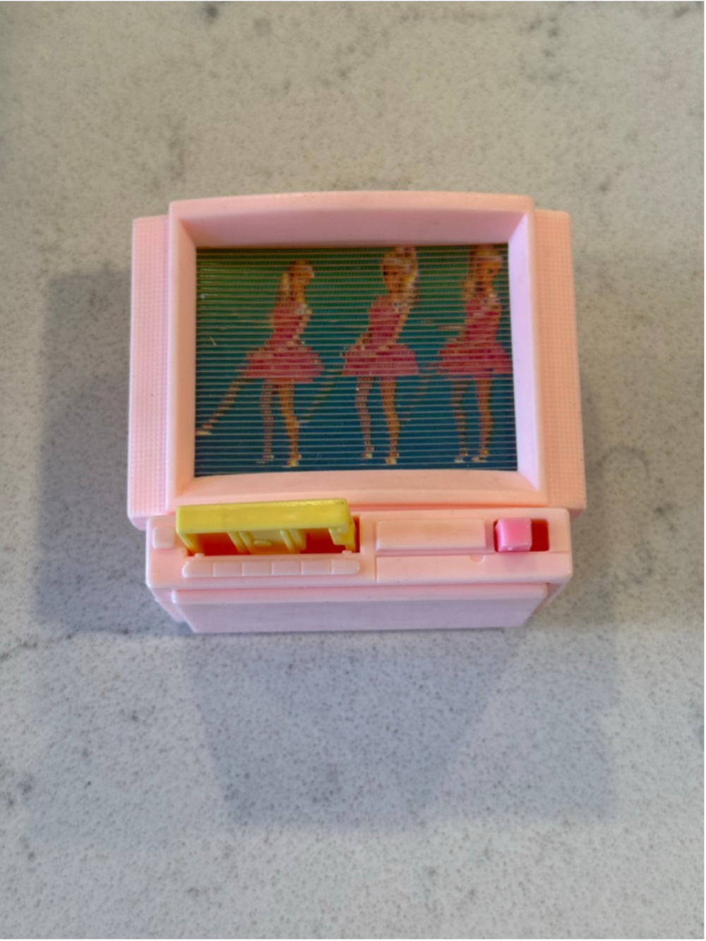 Rare Mattel Arco Barbie 1991 Magic Flicker Dance Wind Up TV VCR Works Perfect!